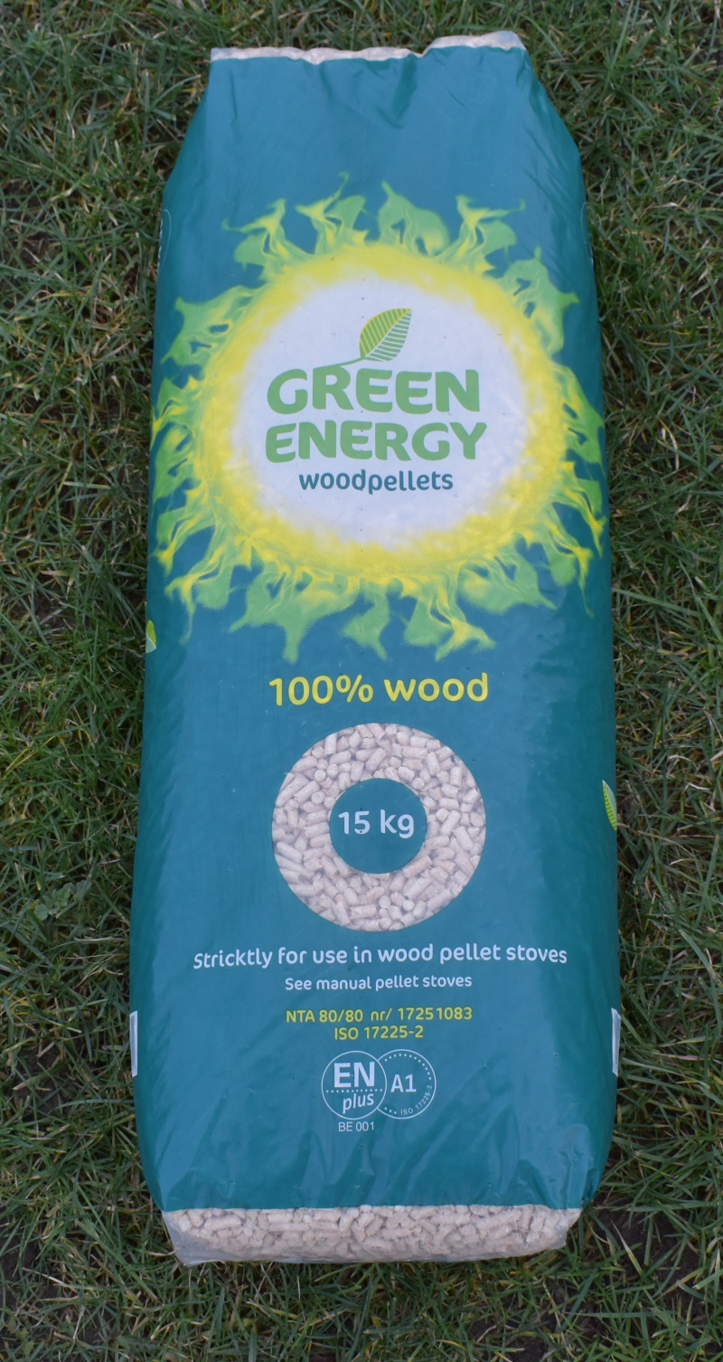 Green energy pellets wit (Enkel beschikbaar voor afhaal)